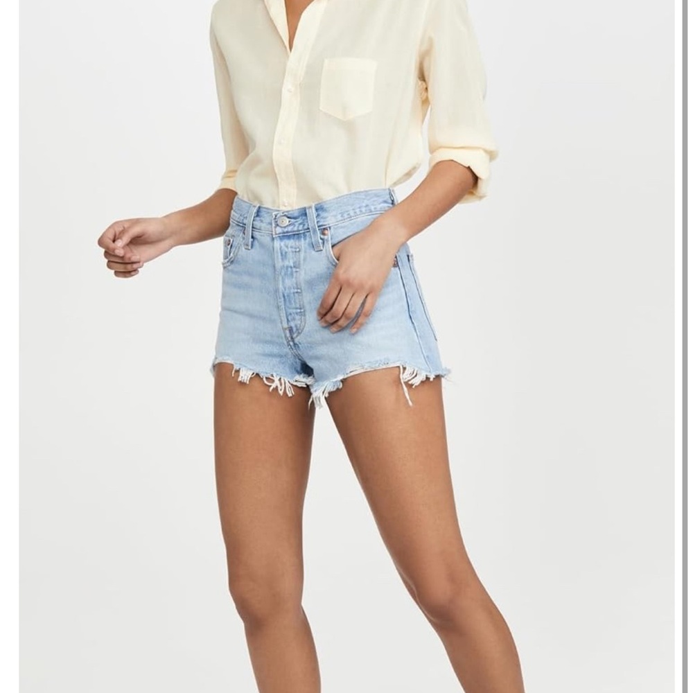 Levi's 501 Light Blue Jean Shorts